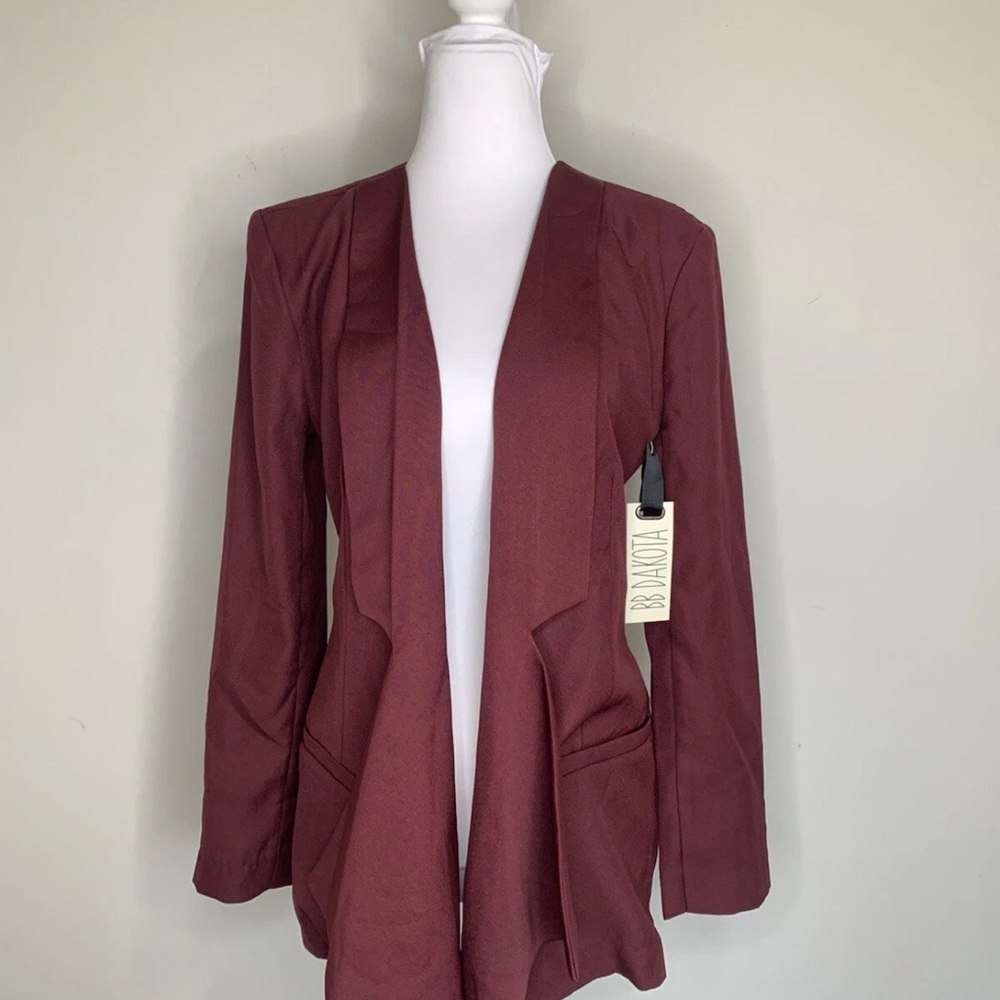 BB Dakota Women's Burgundy Blazer